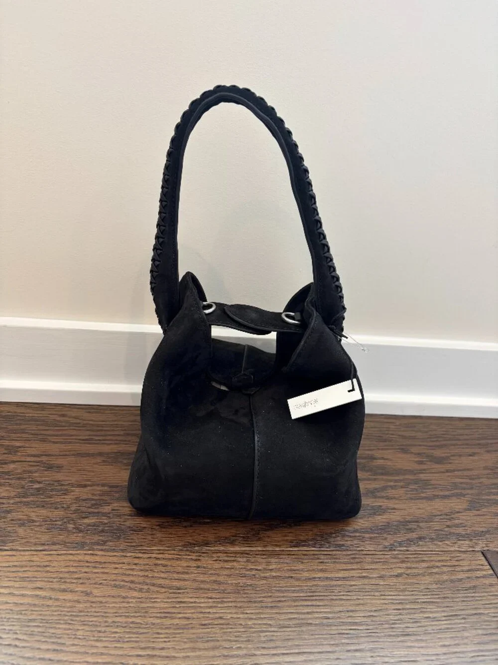 Black Suede hobo bag - Sample Bag from Anthropologie